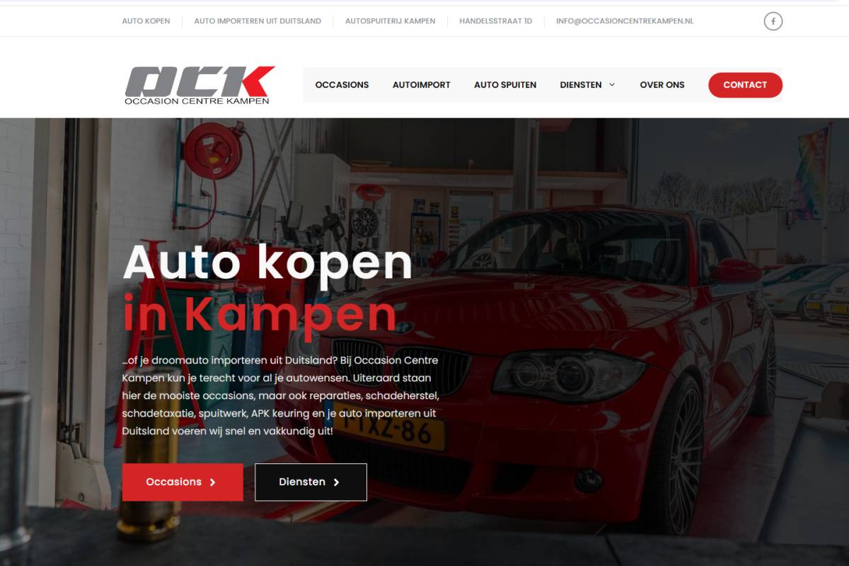 Website laten maken - Occasion Centre Kampen